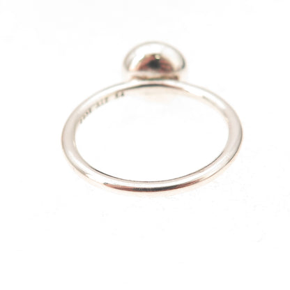 Pandora 925 Sterling Silver Rose Crystal Poetic Droplet Ring Size 6.75