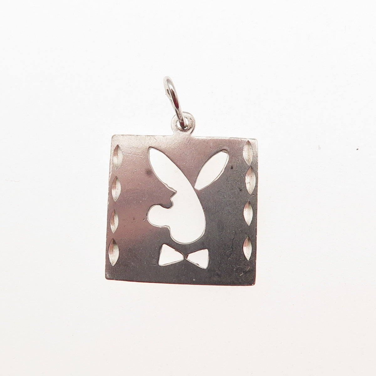 925 Sterling Silver Vintage Rabbit Mini Charm Pendant