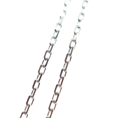 925 Sterling Silver Modernist Spiral Bar Cable Chain Necklace 18"