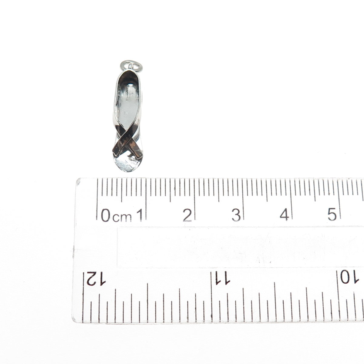 Joseph M. Shanholtz 925 Sterling Antique Art Deco Shoe Oxidized Mini 3D Pendant