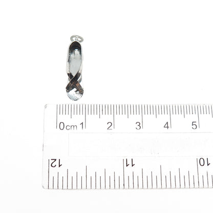 Joseph M. Shanholtz 925 Sterling Antique Art Deco Shoe Oxidized Mini 3D Pendant
