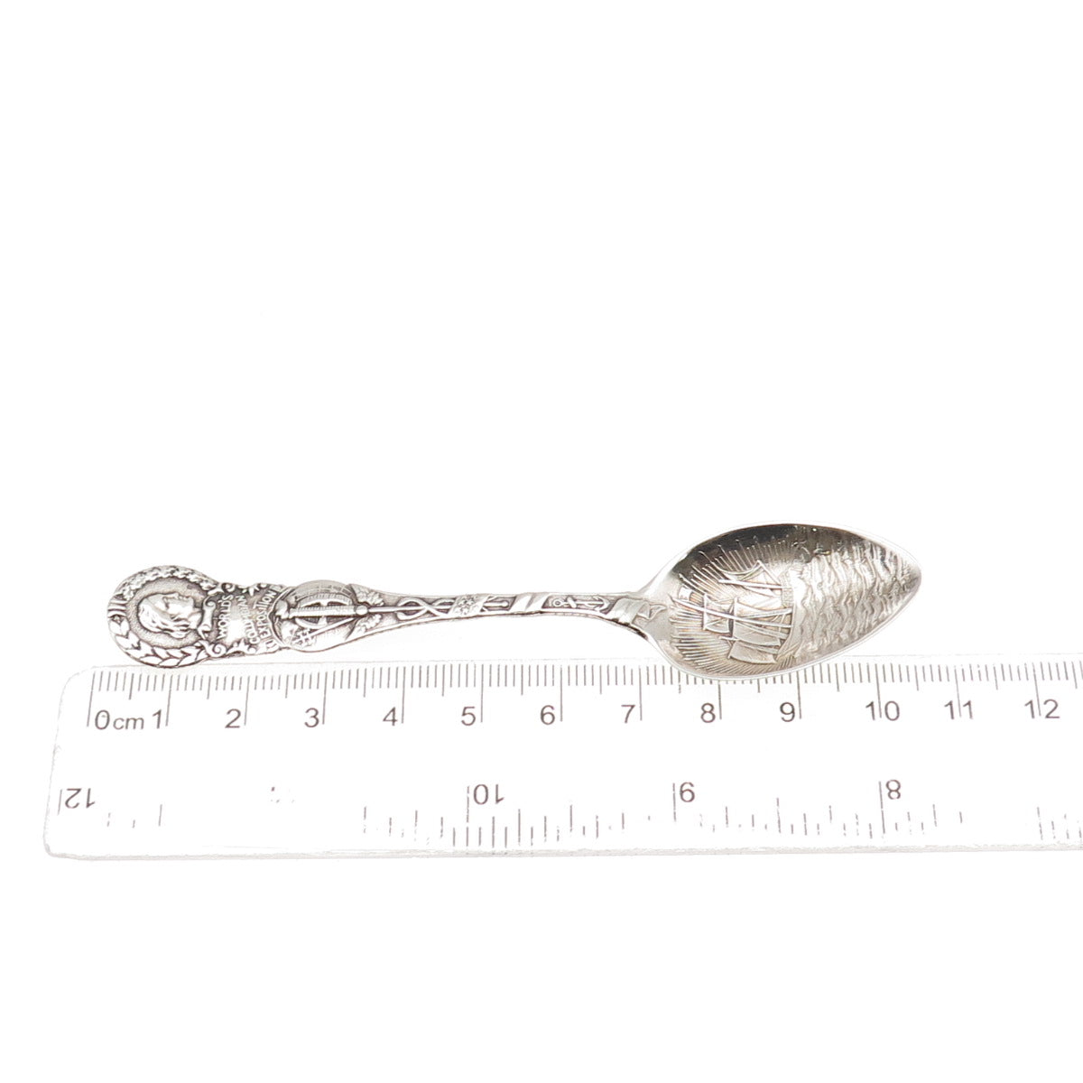 Alvin 925 Sterling Silver Antique 1893 World's Columbian Exposition Coffee Spoon