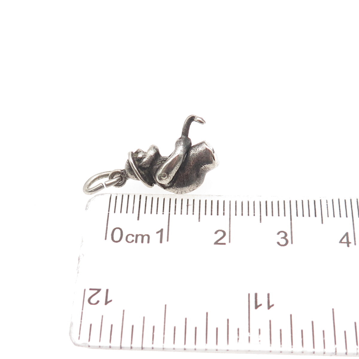 Maisels Indian 925 Sterling Silver Vintage Gold Miner Articulated Mini Pendant