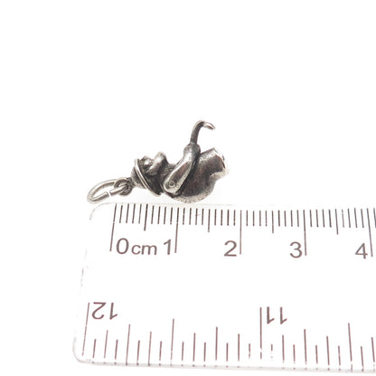 Maisels Indian 925 Sterling Silver Vintage Gold Miner Articulated Mini Pendant