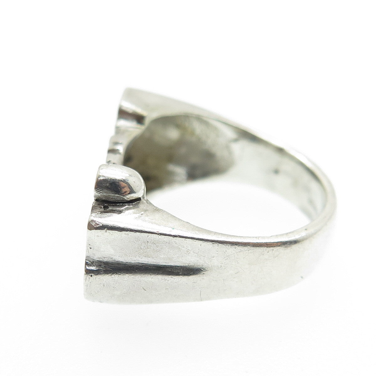 925 Sterling Silver Vintage Diamond-Cut "Syasia" Name Ring Size 5.75