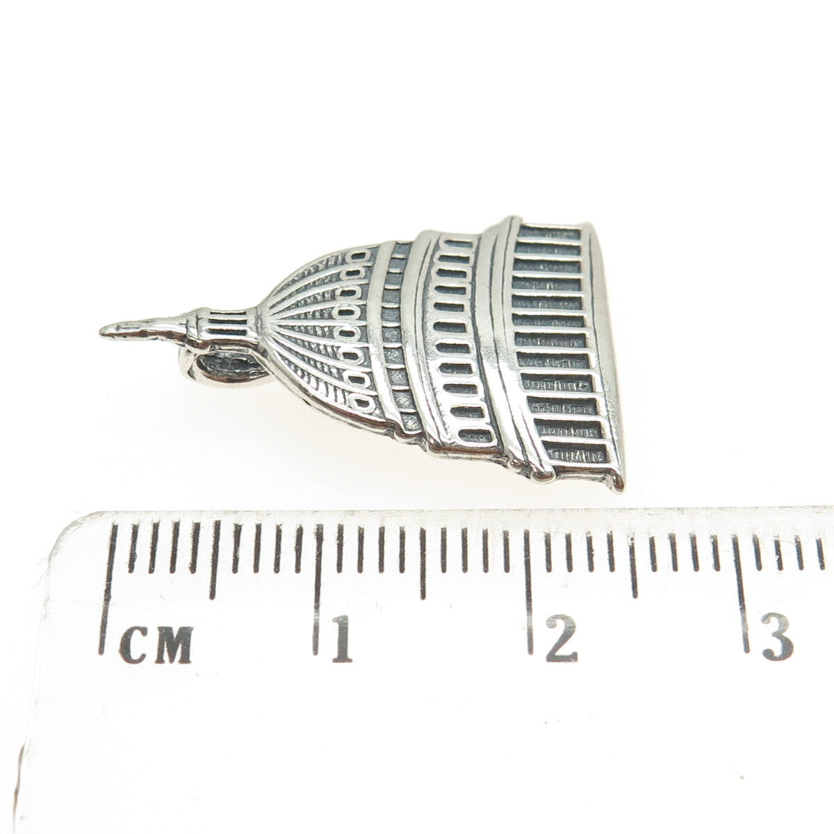 HAMILTON & HAMILTON 925 Sterling Silver Vintage United States Capitol Pendant
