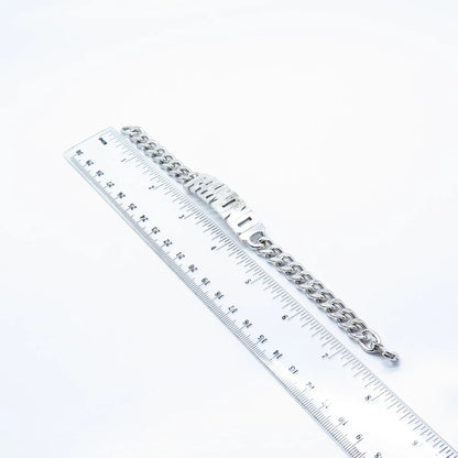 925 Sterling Silver Vintage Elco "Raymond" Personalized Cable Bracelet 7.25"