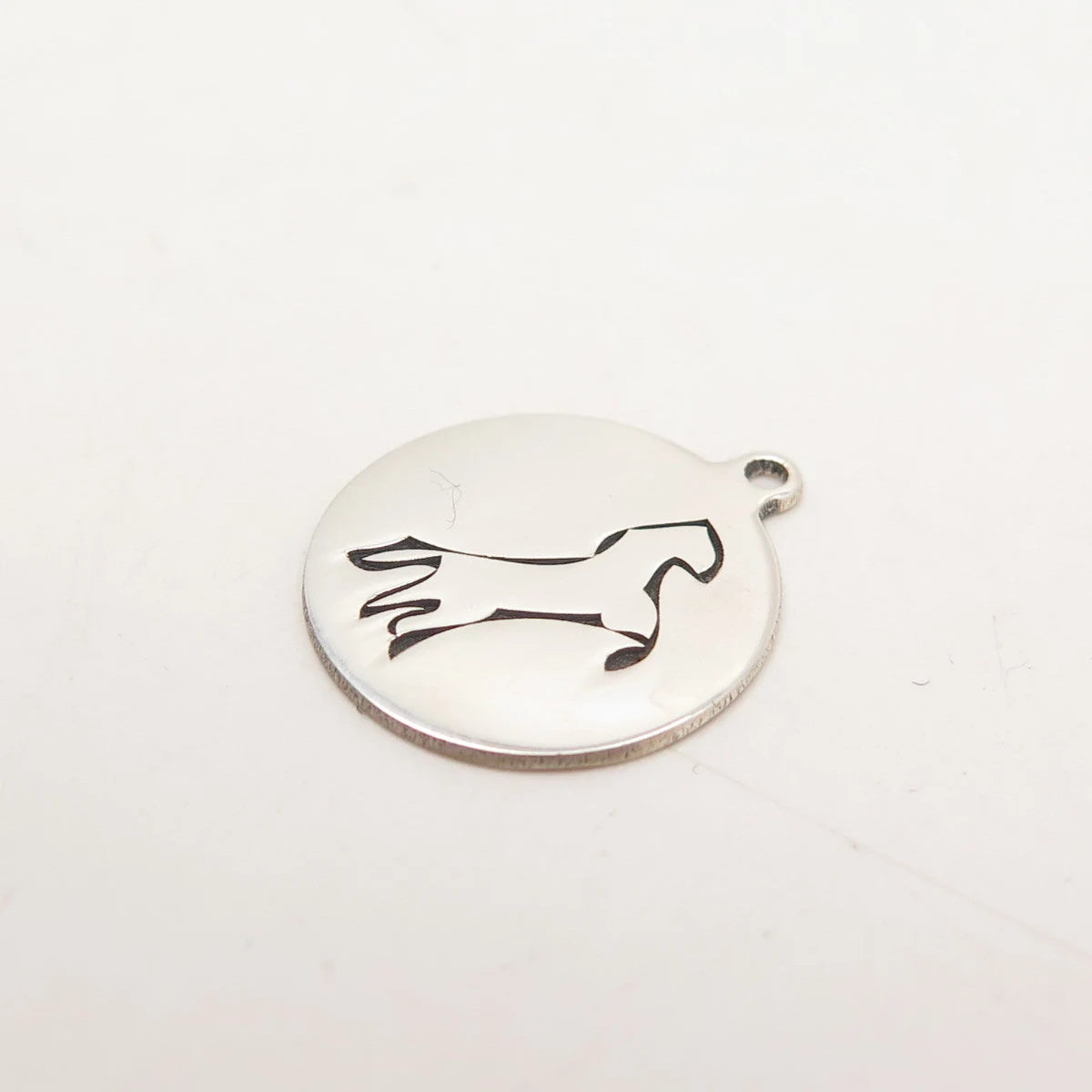 925 Sterling Silver USA Two In Town Horse Charm Pendant