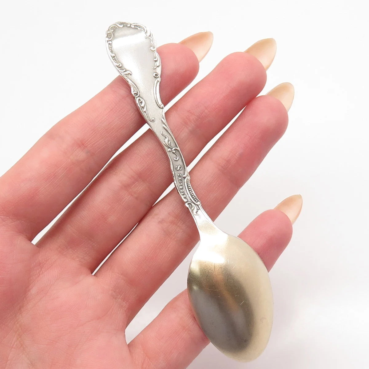 925 Sterling Silver 2-Tone Vintage "Winchester / Kentucky" Ornate Spoon