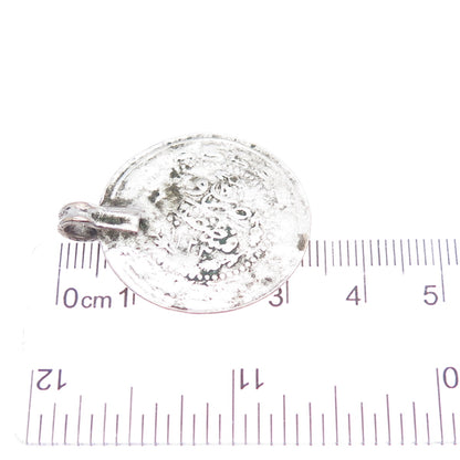 830 Silver Antique Late XIX Turkish Ottoman Kurush Coin Pendant