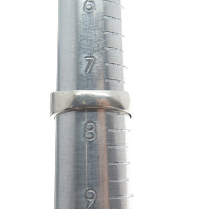 925 Sterling Silver 2-Tone Vintage Mexico Modernist Arrow Ring Size 7.75
