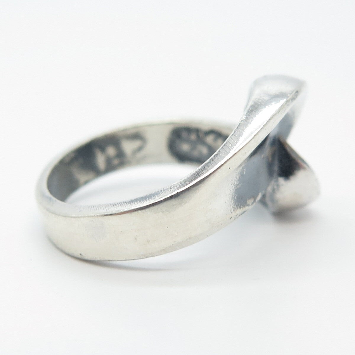 925 Sterling Silver Vintage Bypass Ring Size 6.5