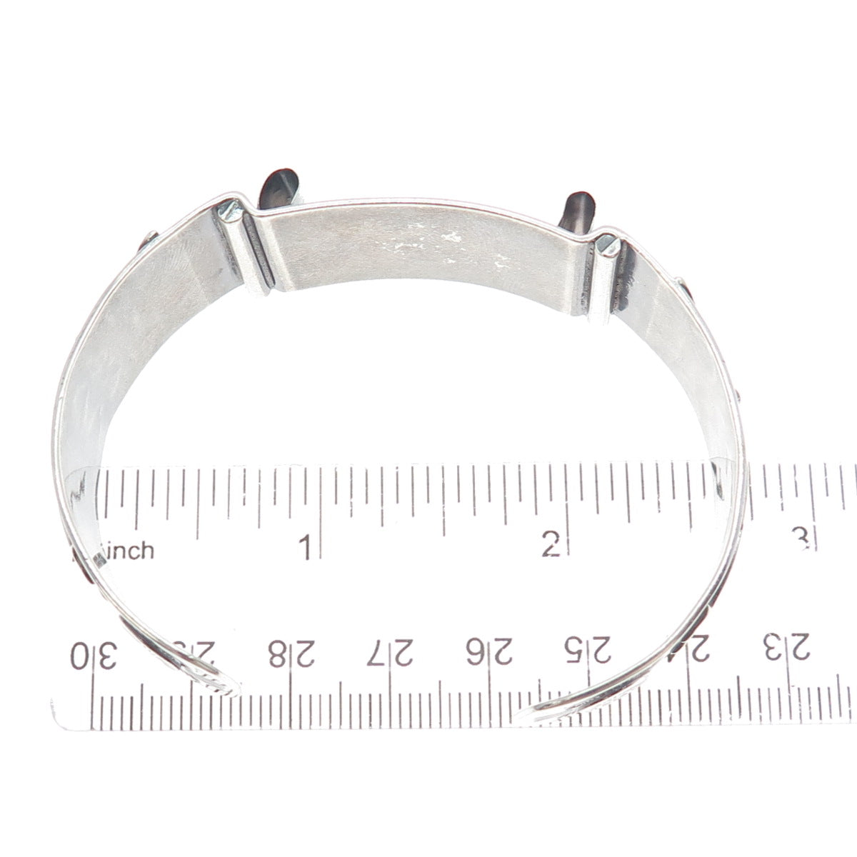 Old Pawn 925 Sterling Silver Vintage Adjustable Watch Band Tribal Bracelet 6.5"