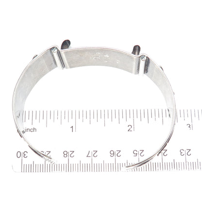 Old Pawn 925 Sterling Silver Vintage Adjustable Watch Band Tribal Bracelet 6.5"