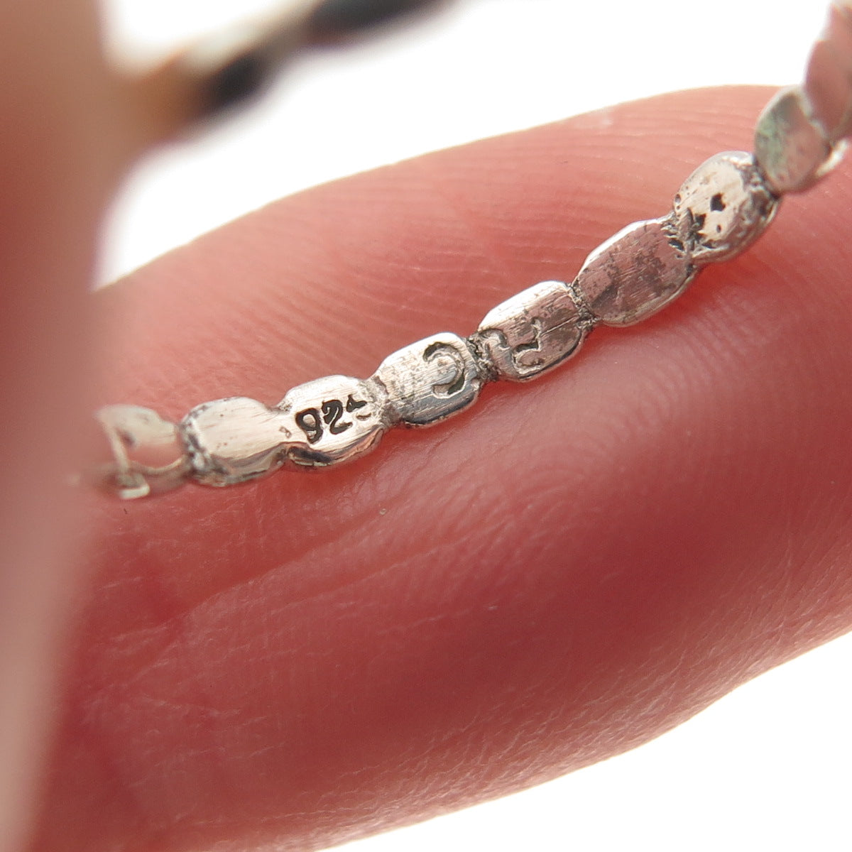 925 Sterling Silver Vintage Real Oval-Cut Amethyst Bubble Ring Size 7