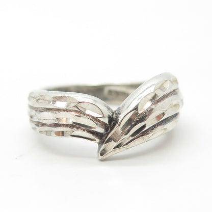 925 Sterling Silver Vintage Shube Bird Wings Ring Size 6.75