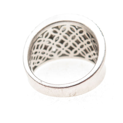 925 Sterling Silver Round-Cut C Z Sparkle Ring Size 9.25