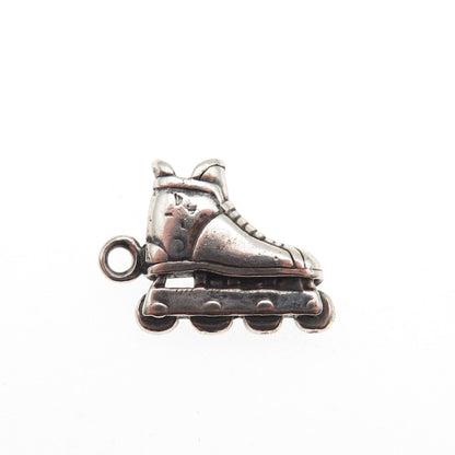 Sunwest 925 Sterling Silver Vintage Rollerblade Skate Mini Charm Pendant