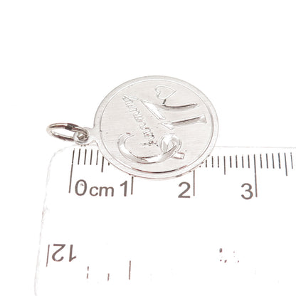 Elco 925 Sterling Silver Vintage Charming 17 Charm Pendant