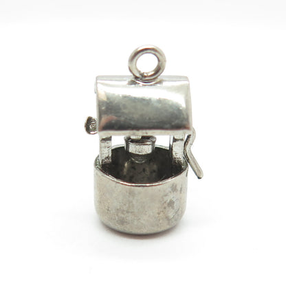 PAYE & BAKER 925 Sterling Silver Antique Art Deco Water Well Movable 3D Pendant