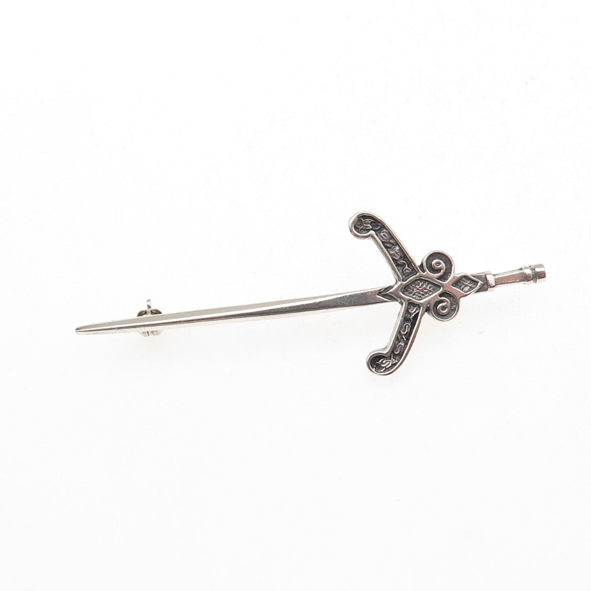 Malcolm Gray Ortak Silvercraft Sterling Vintage 1981 Scottish Kilt Pin Brooch
