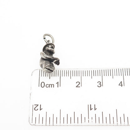 Maisels Indian 925 Sterling Silver Vintage Gold Miner Articulated Mini Pendant