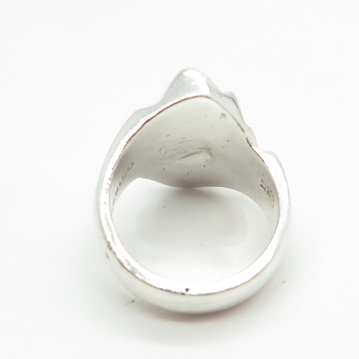 925 Sterling Silver Vintage Mexico Modernist Ring Size 6.5