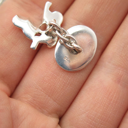 925 Sterling Silver Vintage Sail Boat Cufflinks