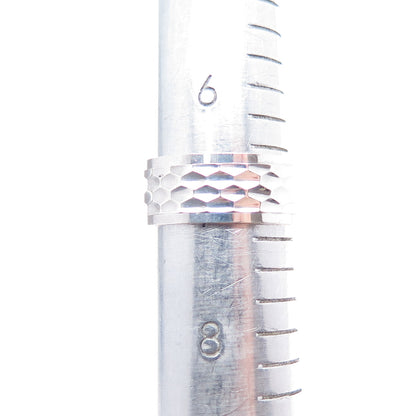925 Sterling Silver Vintage Diamond-Cut Band Ring Size 7