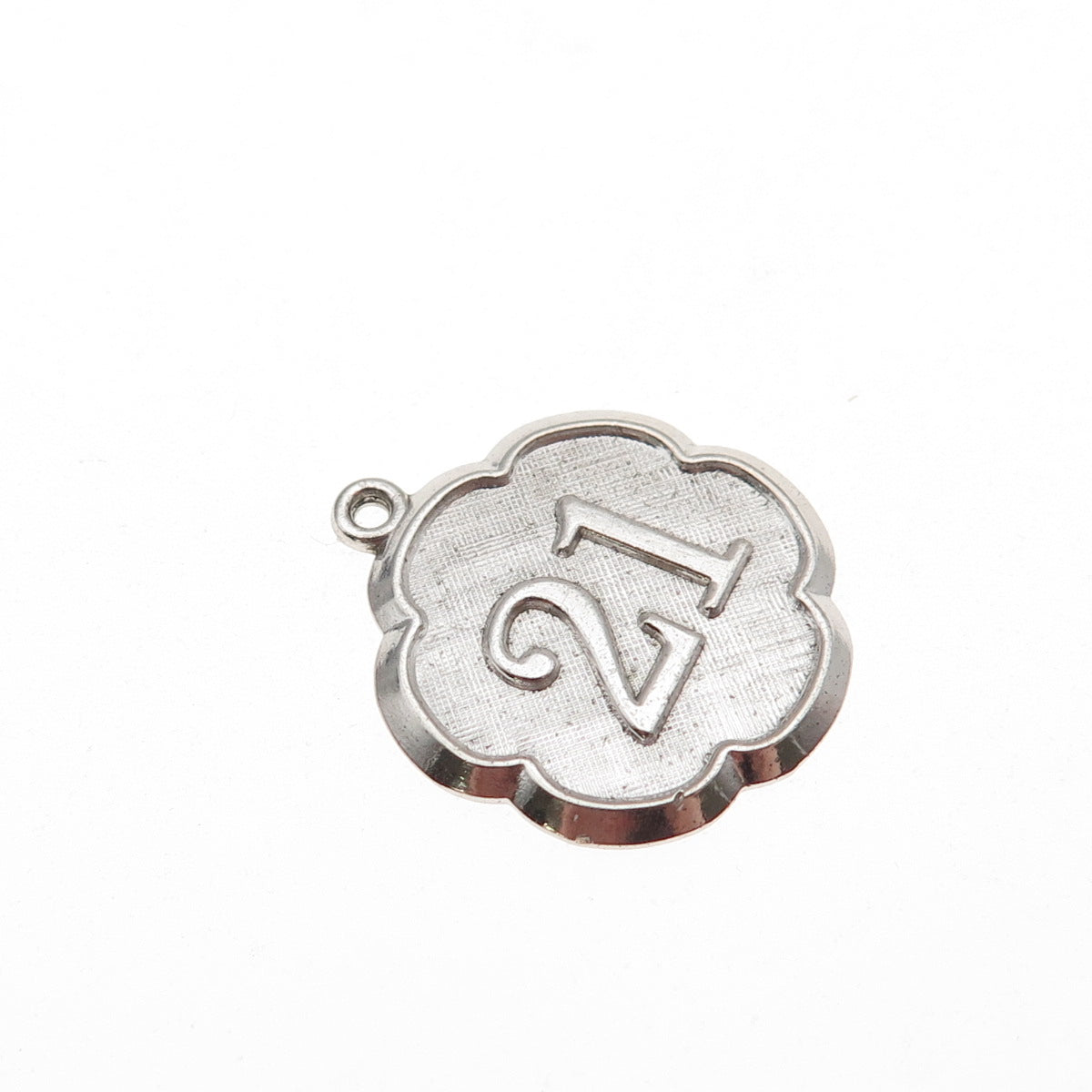 925 Sterling Silver Vintage Lucky Number 21 Mini Charm Pendant