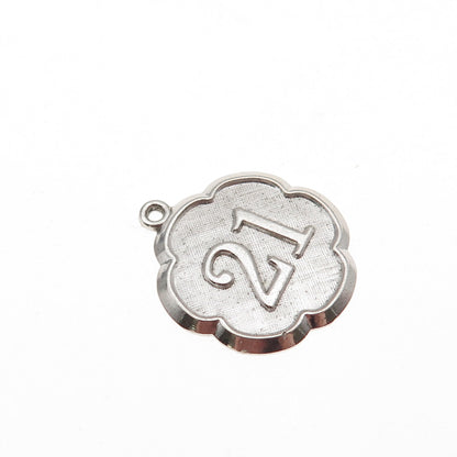 925 Sterling Silver Vintage Lucky Number 21 Mini Charm Pendant