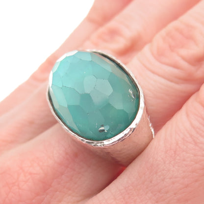 IPPOLITA 925 Sterling Silver Real Doublet MOP Rock Candy Handmade Ring Size 7.75