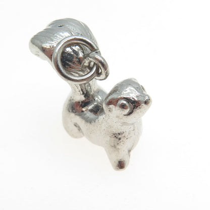 THE THOMAE CO. 925 Sterling Silver Vintage Squirrel 3D Charm Pendant