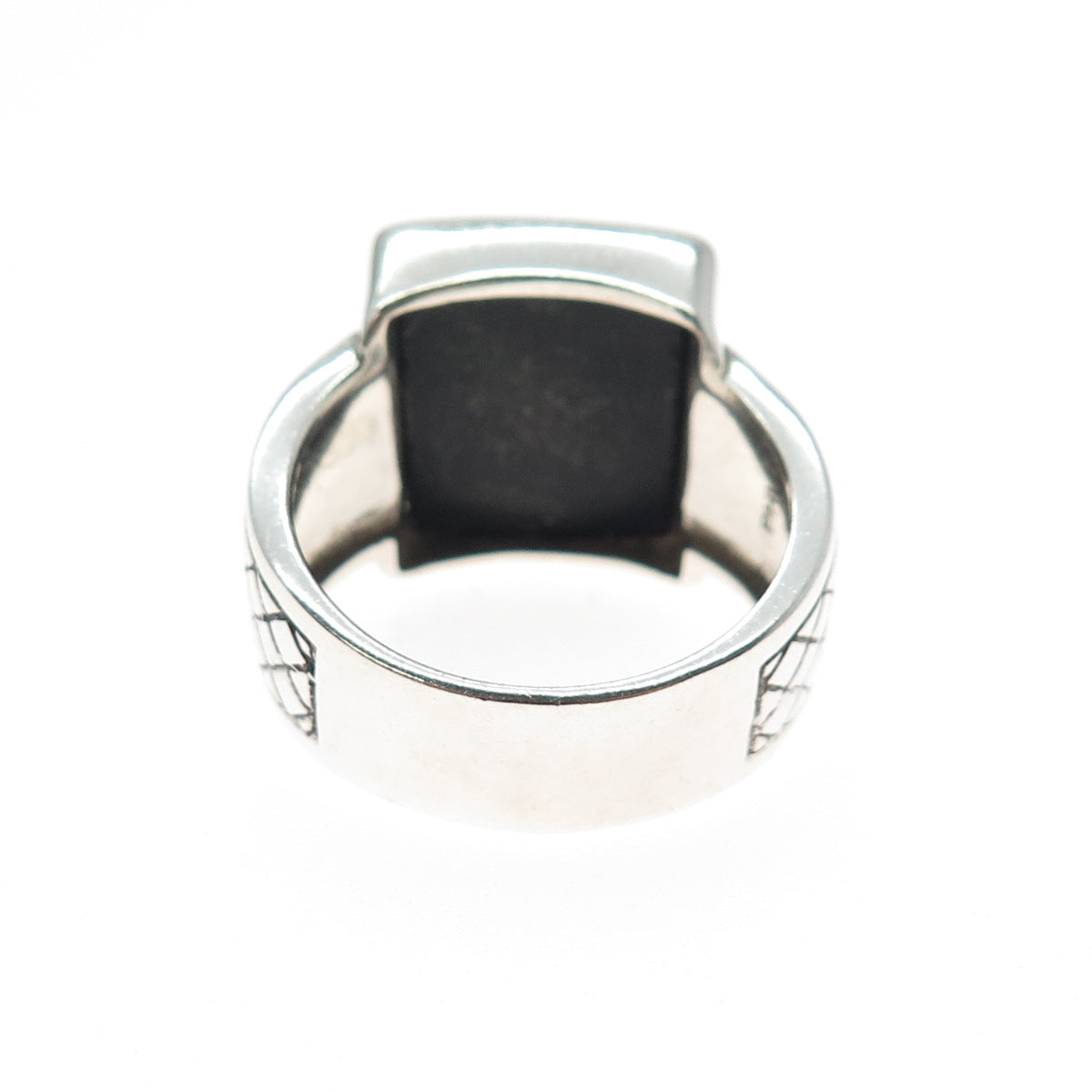 PHLD PlayHardLookDope 925 Sterling Silver Real Black Onyx Ring Size 11.75