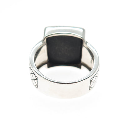 PHLD PlayHardLookDope 925 Sterling Silver Real Black Onyx Ring Size 11.75