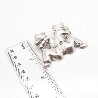 925 Sterling Silver Vintage Mexican Wanderer Pin Brooch