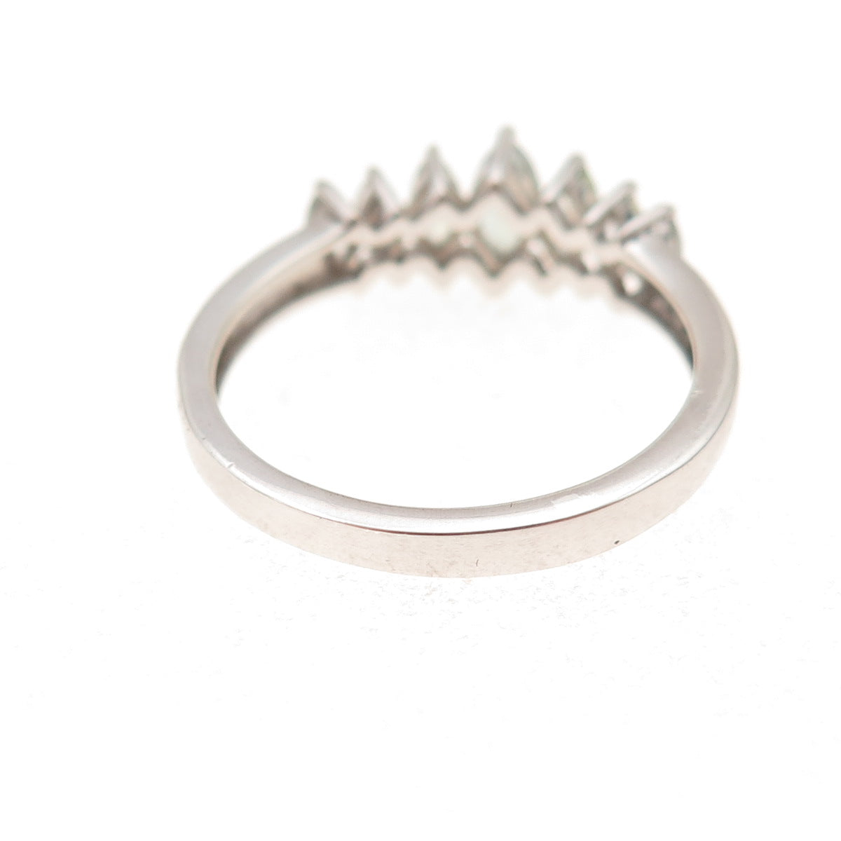 Chuck Clemency 925 Sterling Silver Real Marquise-Cut Iolite Ring Size 8