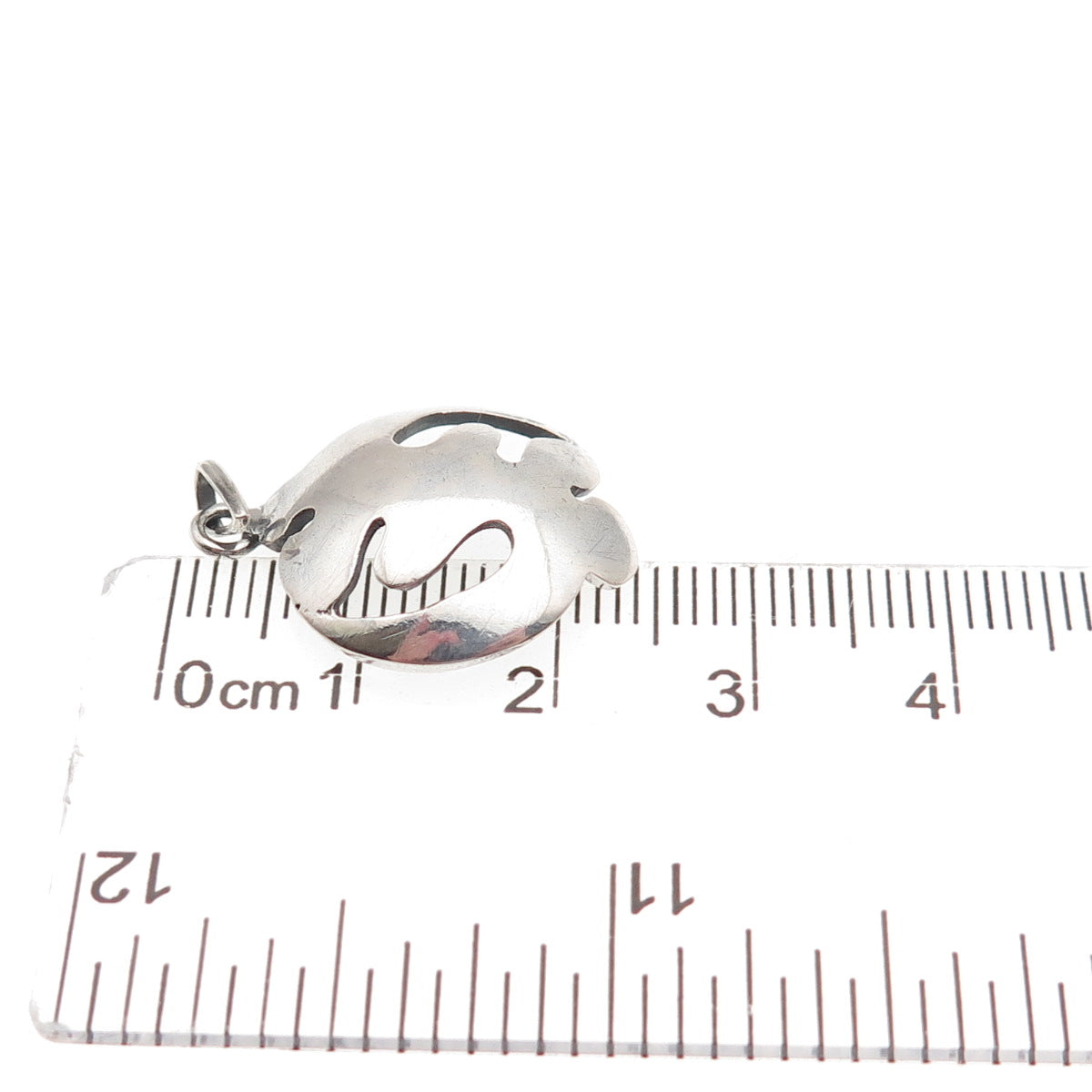 925 Sterling Silver Vintage Pomegranate Oxidized Mini Charm Pendant