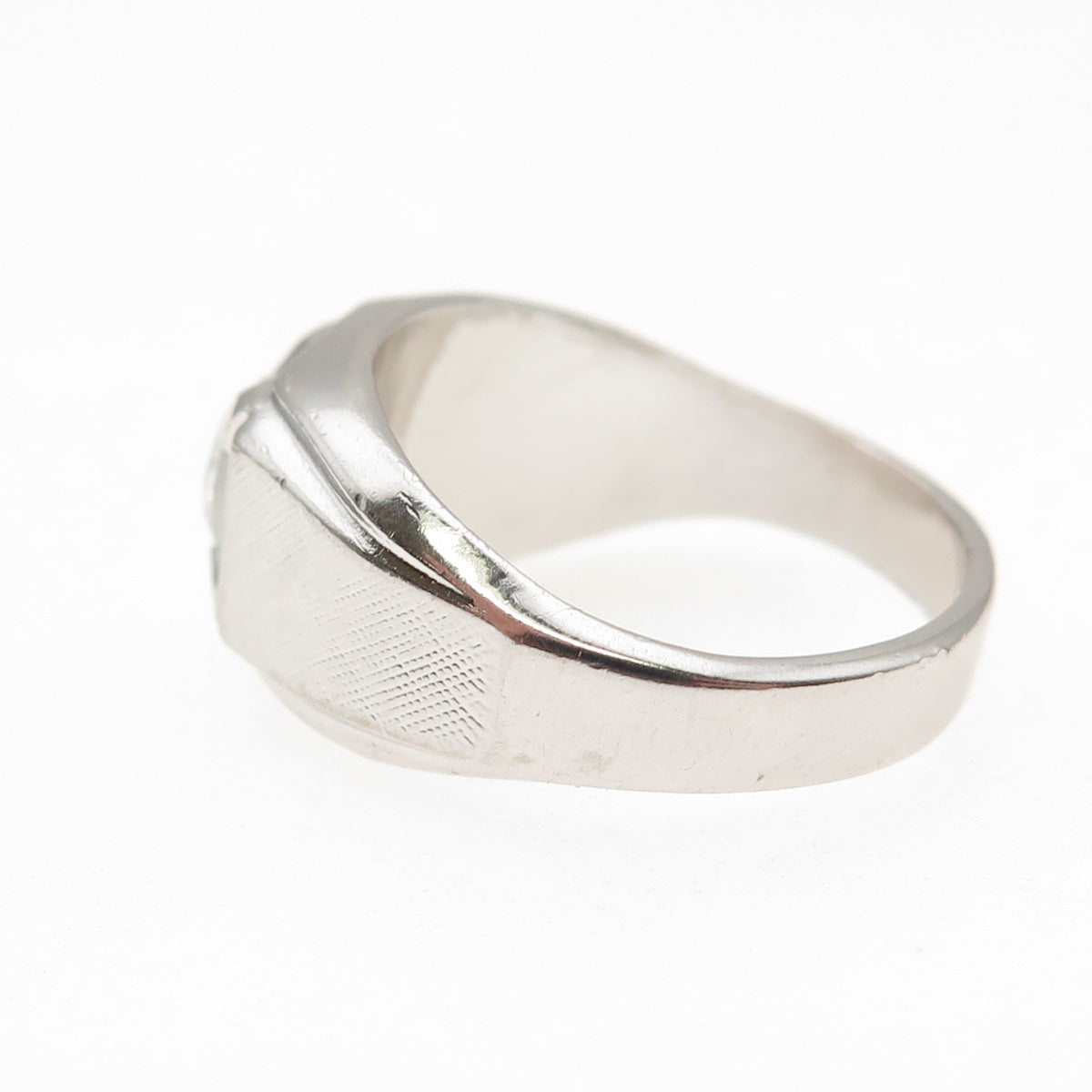 Vargas & Lind 925 Sterling Silver Vintage Round-Cut C Z Ring Size 9