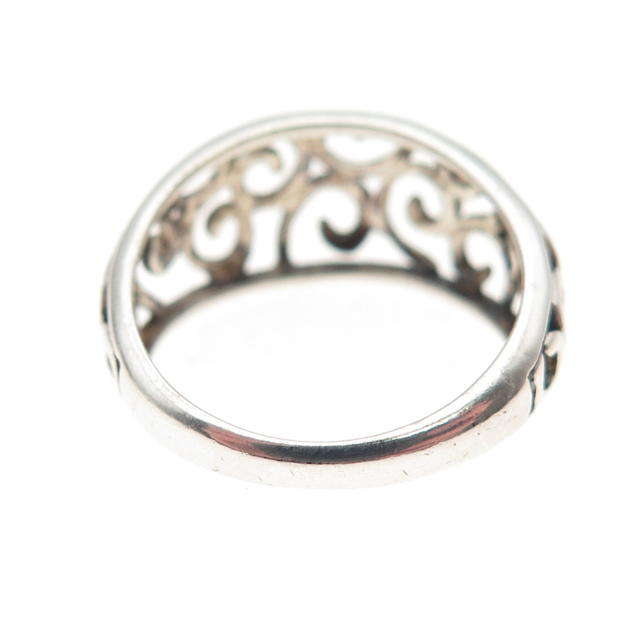 Nevada 925 Sterling Silver Vintage Swirl Oxidized Ring Size 6.5