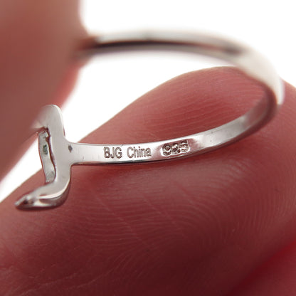 925 Sterling Silver Lucky Number 2 Ring Size 5