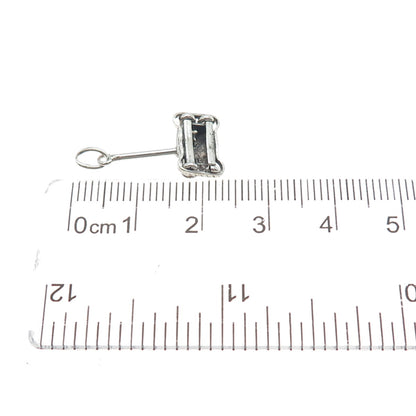 925 Sterling Silver Antique Vacuum Cleaner Movable Minimalist 3D Charm Pendant