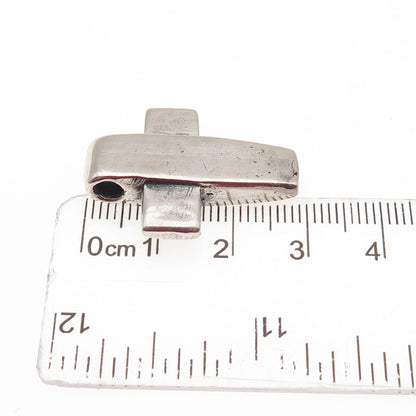 James Avery 925 Sterling Silver Vintage Modernist Cross Slide Pendant