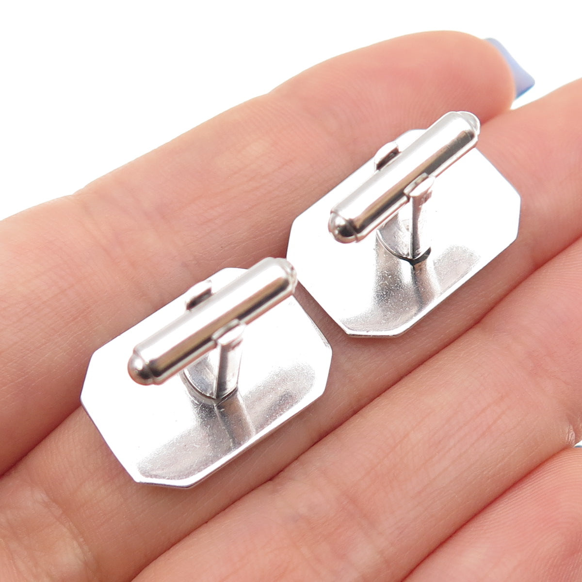 925 Sterling Silver Vintage Engraved Cufflinks