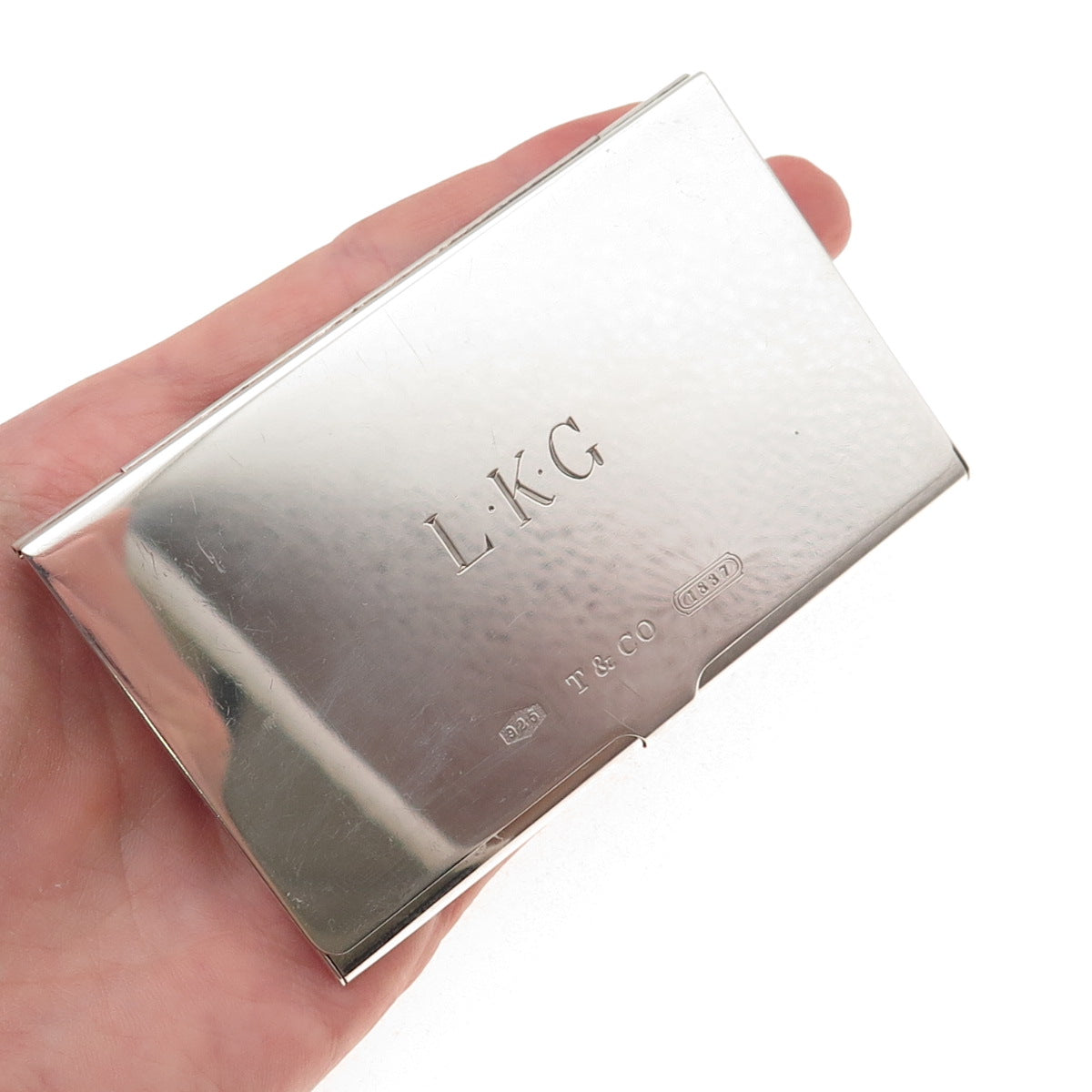 Tiffany & Co 1837 Collection 925 Sterling Vintage 1999 LKG Mono Card Case Holder