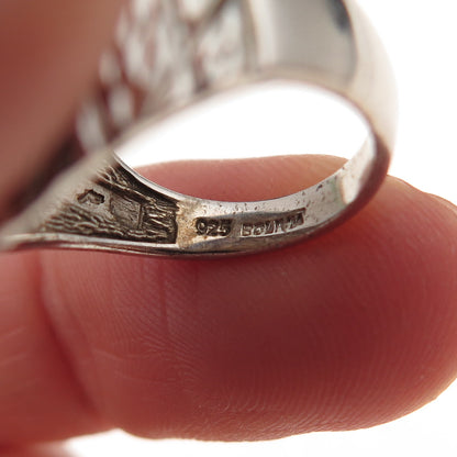 Michael Anthony 925 Sterling Silver Diamond-Shape Dome Ring Size 5