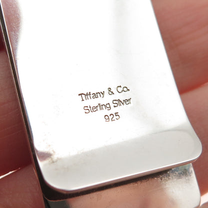 TIFFANY & CO. 925 Sterling Silver Vintage Ribbed Money Clip