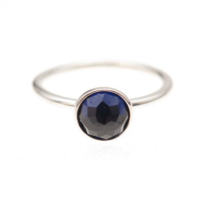 Pandora 925 Sterling Silver Real Sapphire September Birthstone Ring Size 6