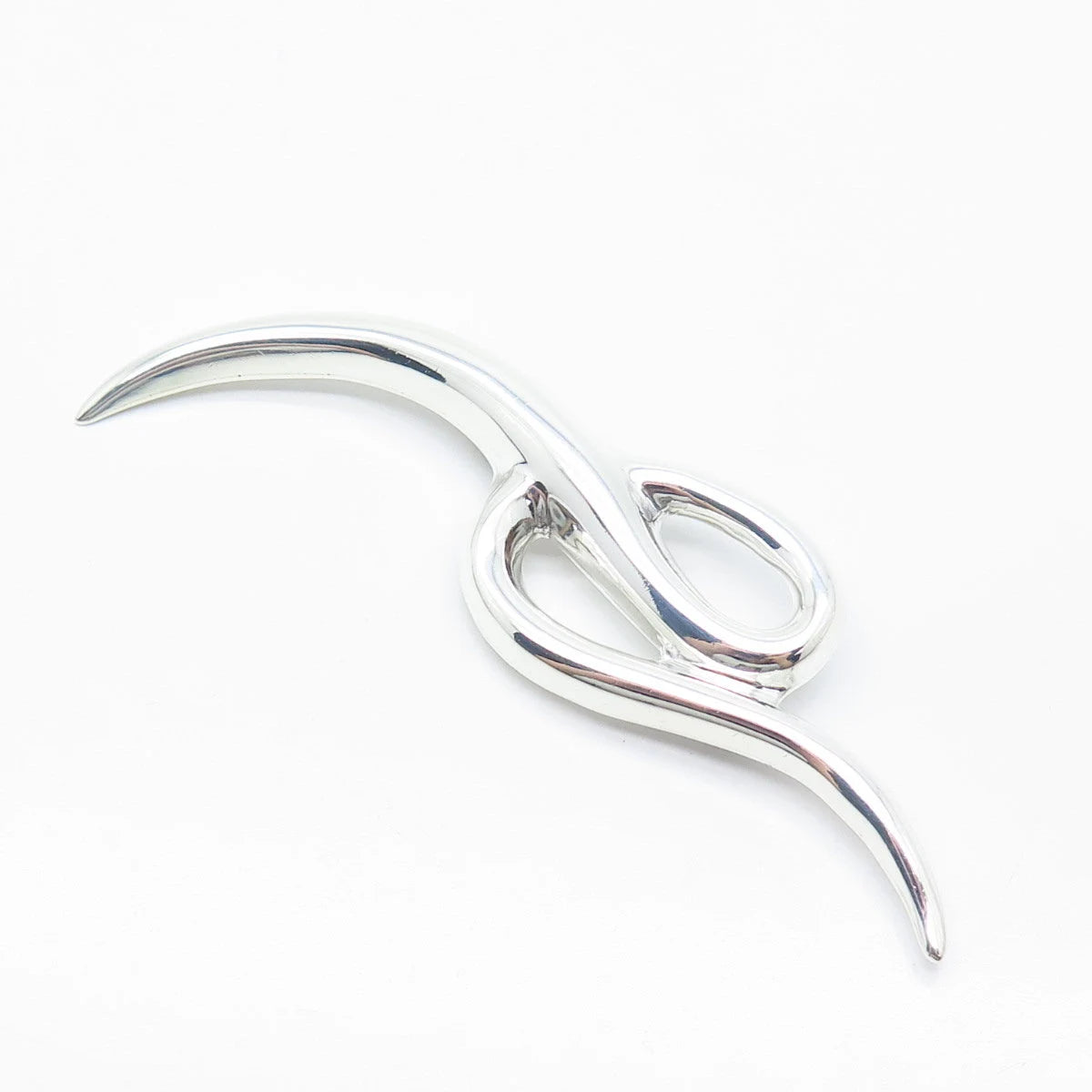 925 Sterling Silver Vintage Mexico Modernist Pin Brooch