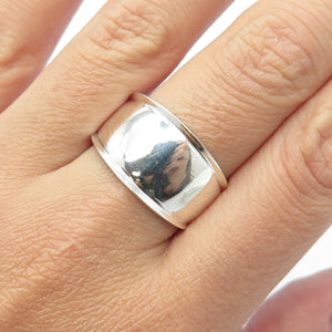 925 Sterling Silver Vintage Modernist Ring Size 9.75